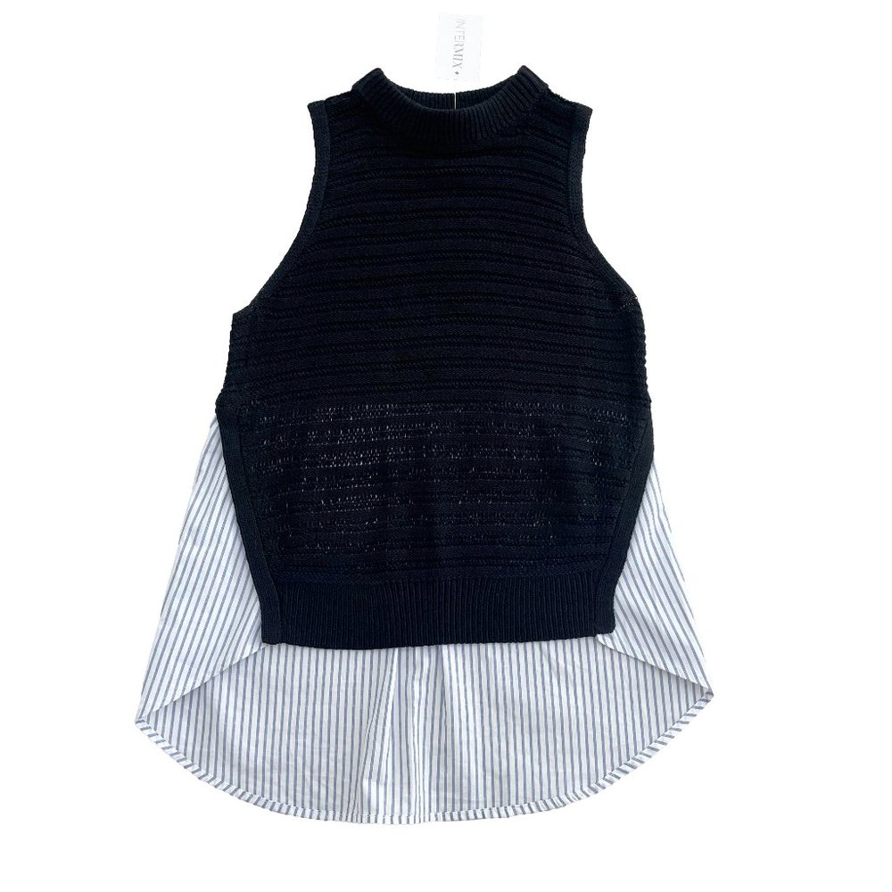 Veronica Beard South Beach Sweater Combo - Black, Blue | Med